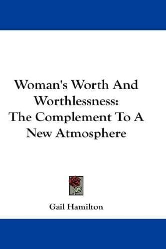 Cover image for Woman's Worth And Worthlessness