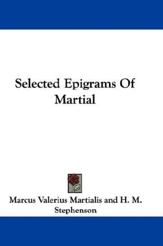 Cover image for Selected Epigrams Of Martial