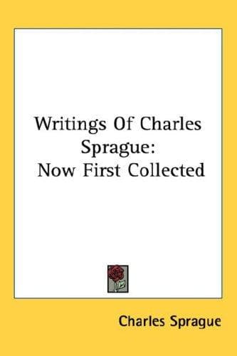 Cover image for Writings Of Charles Sprague