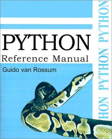 Cover image for Python Reference Manual