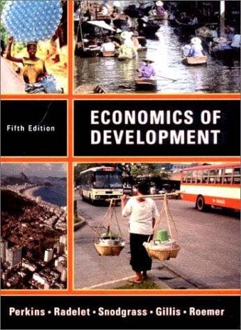 Cover image for Economics of Development, Fifth Edition