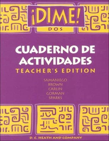 Cover image for DIME DOS! Cuaderno De Actividades - Teacher's Edition (Activity Workwork)