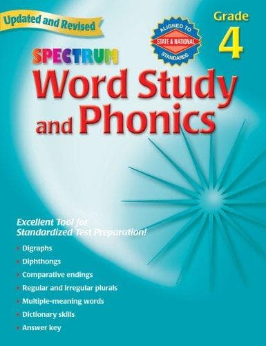 Cover image for Spectrum Word Study and Phonics, Grade 4 (Spectrum)