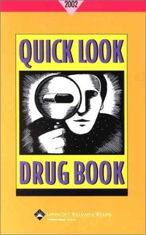Cover image for Quick Look Drug Book 2002