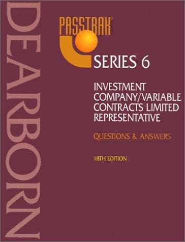 Cover image for Passtrak Series 6 Investment Company/Variable Contracts Limited Representative 