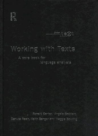Cover image for Working With Texts