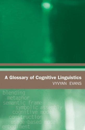 Cover image for A Glossary of Cognitive Linguistics