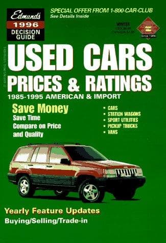 Edmund's 1996 Used Cars Prices & Ratings (Edmund's Used Cars & Trucks Buyer's Guide)