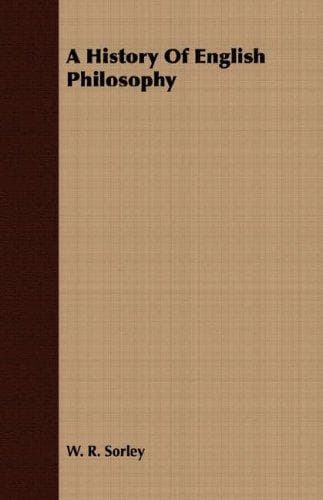 A history of English philosophy