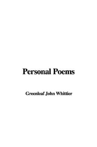 Cover image for Personal Poems