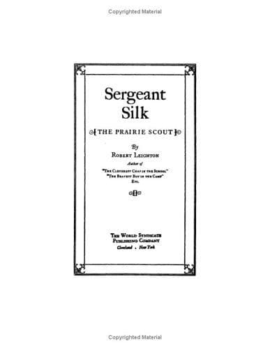 Cover image for Sergeant Silk The Prairie Scout