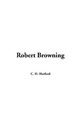 Cover image for Robert Browning