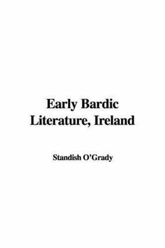 Cover image for Early Bardic Literature, Ireland