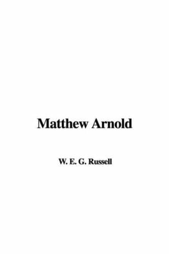 Cover image for Matthew Arnold