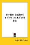Cover image for Modern England Before The Reform Bill