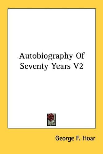 Cover image for Autobiography Of Seventy Years V2