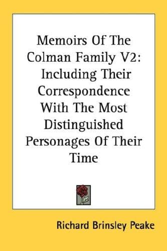 Cover image for Memoirs Of The Colman Family V2