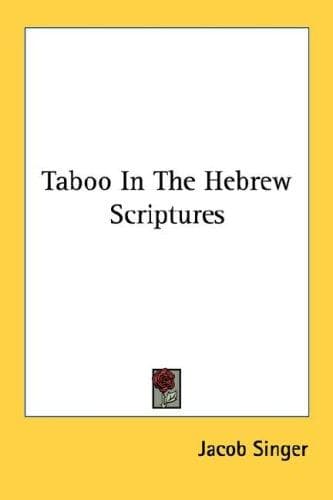 Cover image for Taboo In The Hebrew Scriptures
