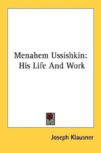 Cover image for Menahem Ussishkin