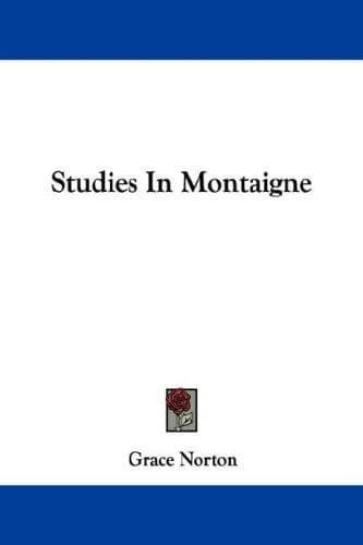 Cover image for Studies In Montaigne