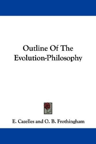 Cover image for Outline Of The Evolution-Philosophy