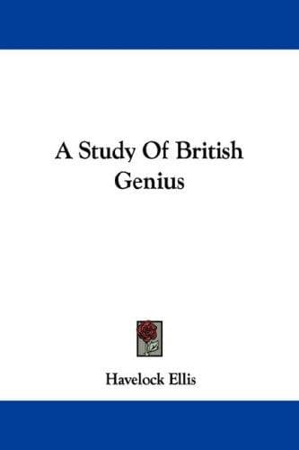 Cover image for A Study Of British Genius
