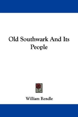 Cover image for Old Southwark And Its People