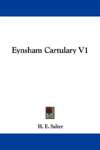 Cover image for Eynsham Cartulary V1