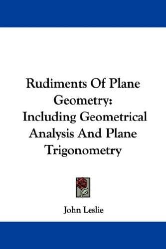 Cover image for Rudiments Of Plane Geometry