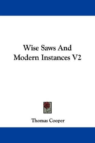 Cover image for Wise Saws And Modern Instances V2