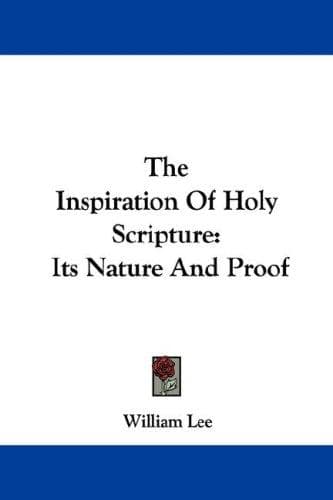 Cover image for The Inspiration Of Holy Scripture