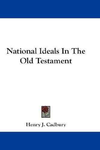 Cover image for National Ideals In The Old Testament