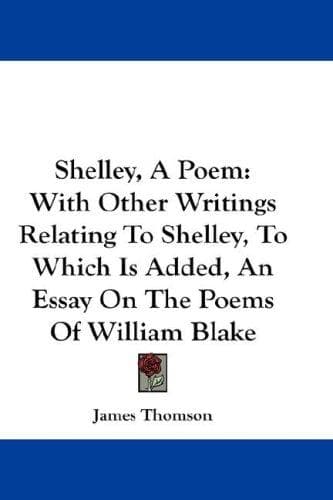 Cover image for Shelley, A Poem