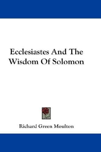 Cover image for Ecclesiastes And The Wisdom Of Solomon