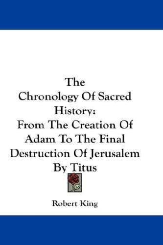 Cover image for The Chronology Of Sacred History