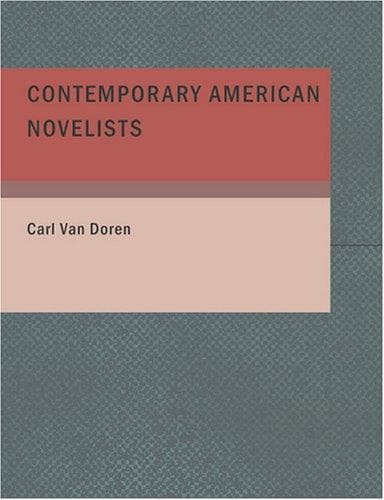 Cover image for Contemporary American Novelists (Large Print Edition)