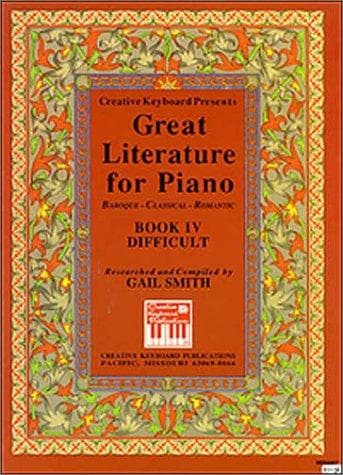 Cover image for Great Literature for the Piano