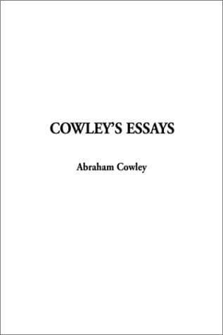 Cover image for Cowley's Essays