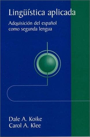 Cover image for Ling&uuml;&iacute;stica aplicada