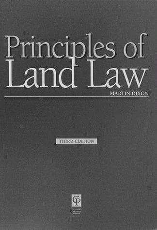 Cover image for Principles of Land Law