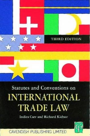 Cover image for Statutes & Conventions On International Trade