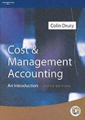 Cover image for Cost and Management Accounting
