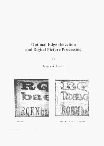 Optimal Edge Detection and Digital Picture Processing