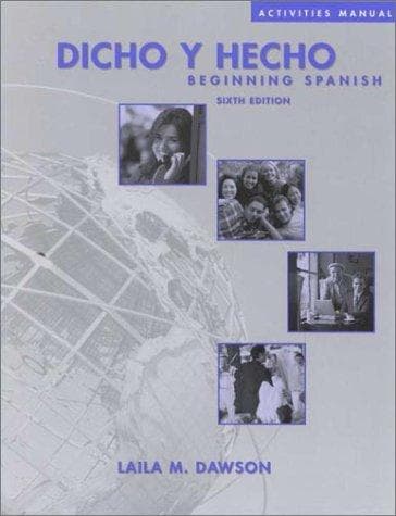 Cover image for Dicho y Hecho, Activities Manual
