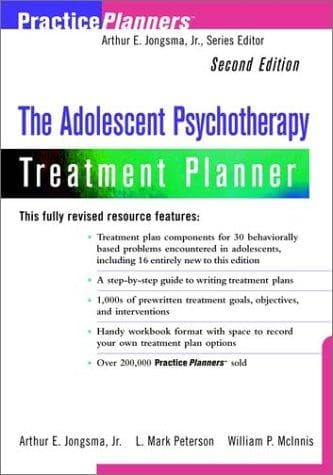 Cover image for The Adolescent Psychotherapy Treatment Planner, 2nd Edition