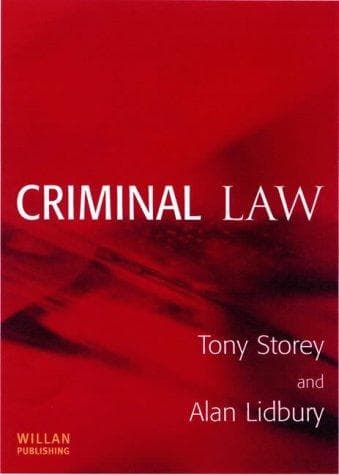Cover image for Criminal Law
