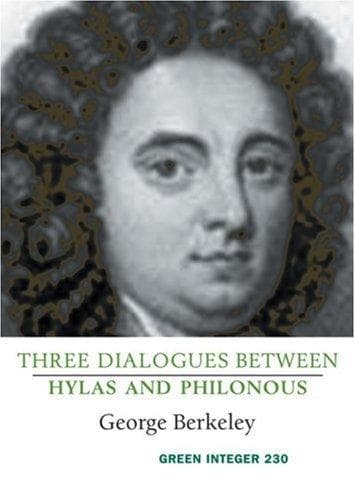 Cover image for Three Dialogues Between Hylas And Philonous (Green Integer)