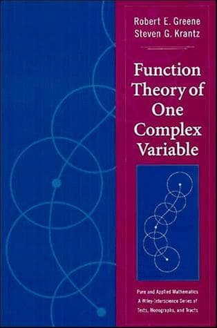 Cover image for Function theory of one complex variable
