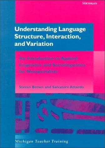 Cover image for Understanding language structure, interaction, and variation