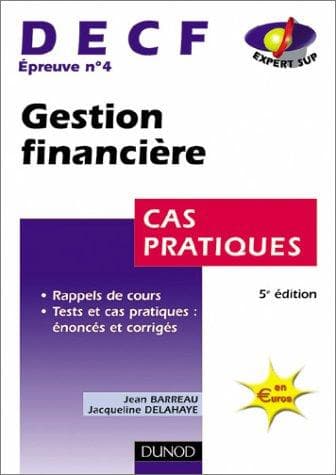 Cover image for Gestion financière, DECF numéro 4 